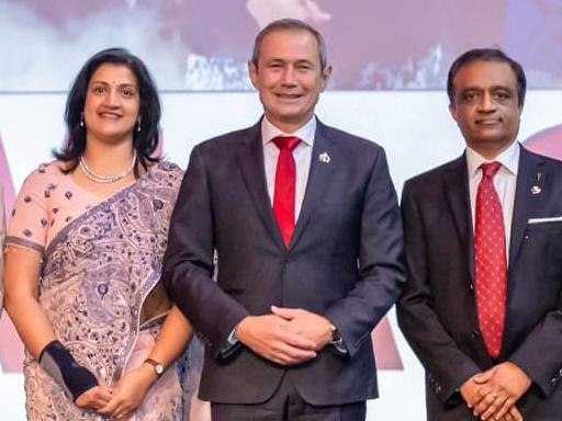 WA Premier Roger Cook attends the Australian Indian Medical Association WA’s 2024 Gala Dinner. Picture: AIMAWA