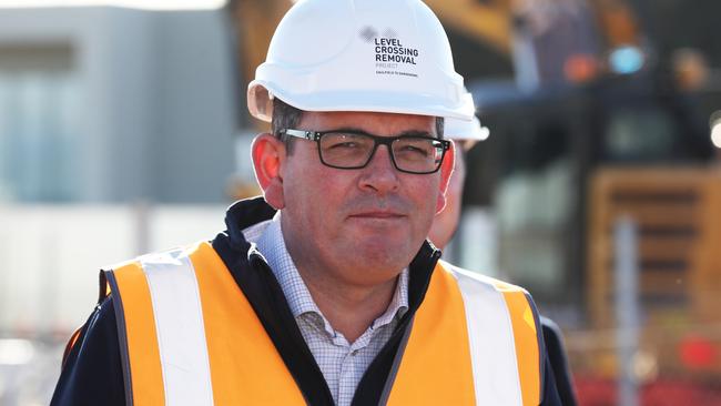 Premier Daniel Andrews during his return to work last week. Picture: NCA NewsWire/David Crosling