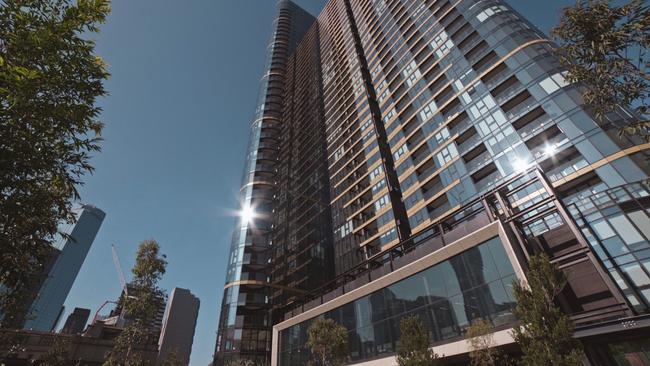 The east tower of Lendlease’s Melbourne Quarter project.