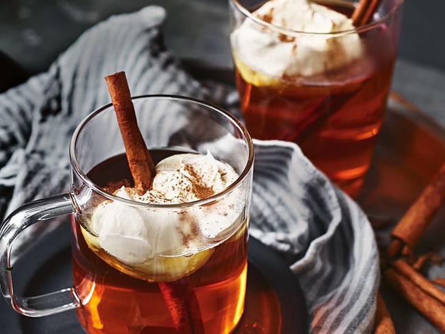 Caramel and apple hot toddy.