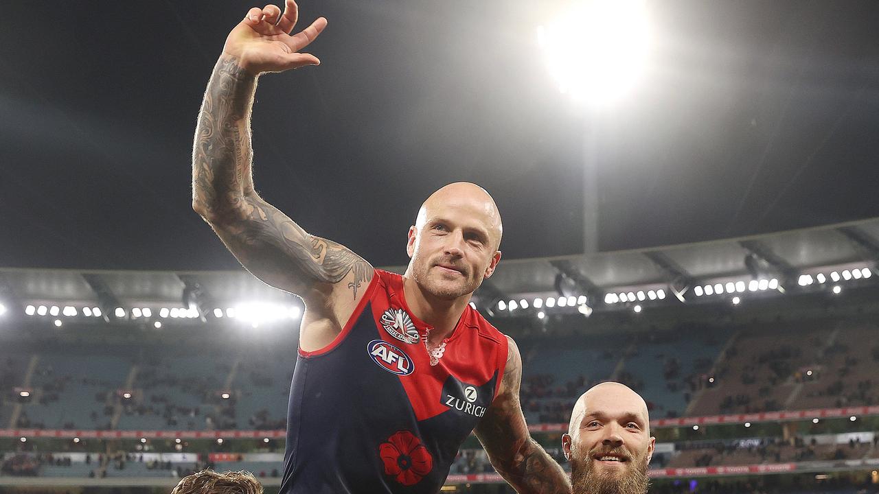 Nathan Jones has been a super servant of the Melbourne Football Club. Picture: Michael Klein