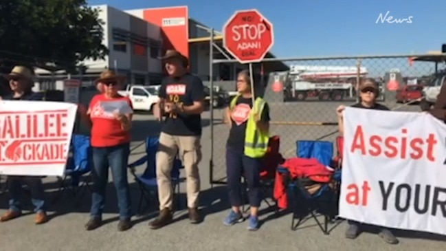 Anti-Adani protest in Pinkenba