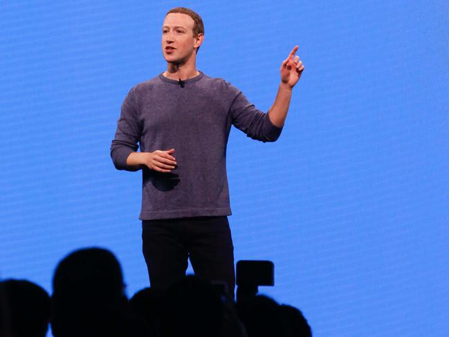 Zuckerberg says he’ll ‘work with President Trump to push back on governments around the world that are going after American companies and pushing to censor more’. Picture: AFP