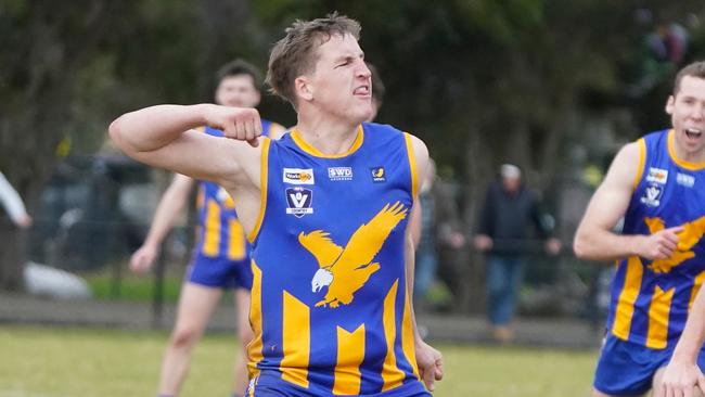 MPFNL Div 2 qualifying final: Karingal v Somerville. Somerville player Lachlan Sharp. Picture: Valeriu Campan