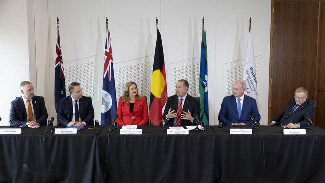 The Organising Committee in Brisbane last week. Picture: NewsWire/Sarah Marshall