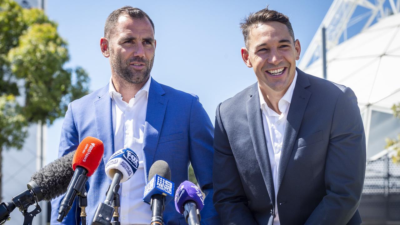 Cameron Smith announced his retirement alongside Billy Slater. Picture: Jake Nowakowski