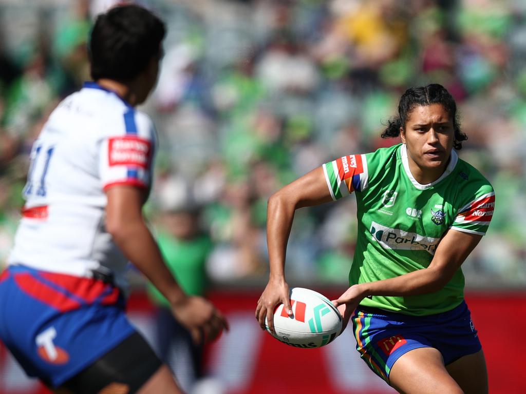 Zahara Temara of the Raiders. Picture: Getty Images