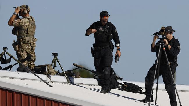 US Secret Service counter snipers keep watch. Picture: AFP