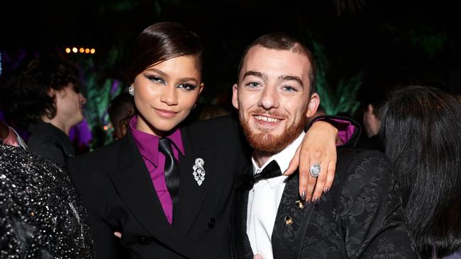 Euphoria stars Zendaya and Angus Cloud. Picture: Matt Winkelmeyer, WireImage