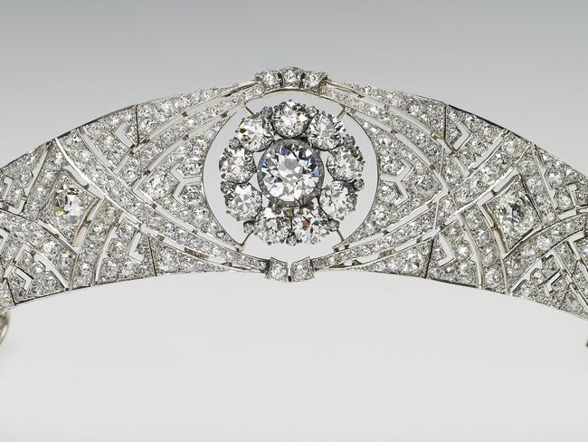 Queen Mary's Diamond Bandeau, which is being worn by Meghan Markle. Picture: Supplied