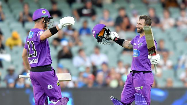 Matthew Wade and D’Arcy Short love batting with each other.