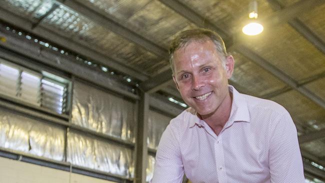 Queensland Election day. Labor candidate for Bonney, Rowan Holzberger. Picture: Jerad Williams