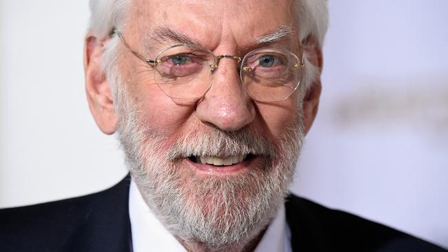 Sutherland at the 2014 premiere of one of the Hunger Games films. Picture: GETTY