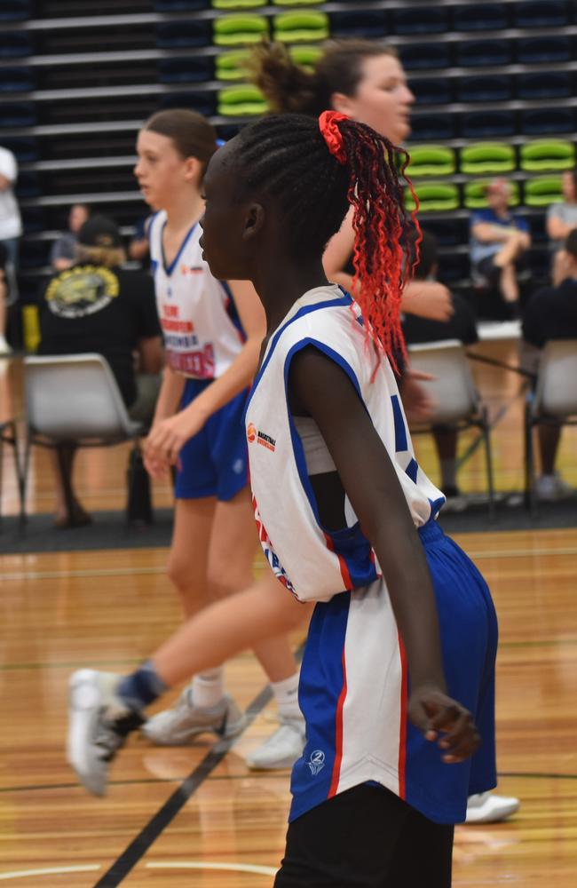 Basketball Queensland under-14 girls state championships, Division 2, Toowoomba Mountaineers versus Northside Wizards 2 at CQUniversity in Rockhampton on June 30, 2024.