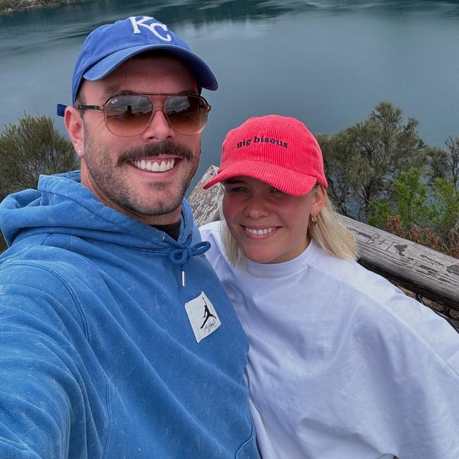 The couple visited the Blue Lake. Picture: Instagram