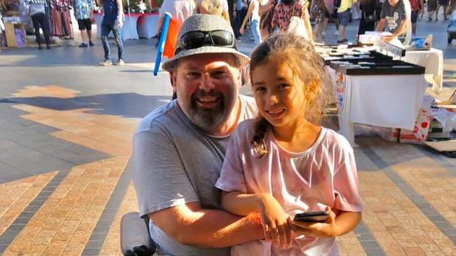 Jason 'Buddy' Miller, 49, with his daughter Jhayda, 8. Picture: Facebook.