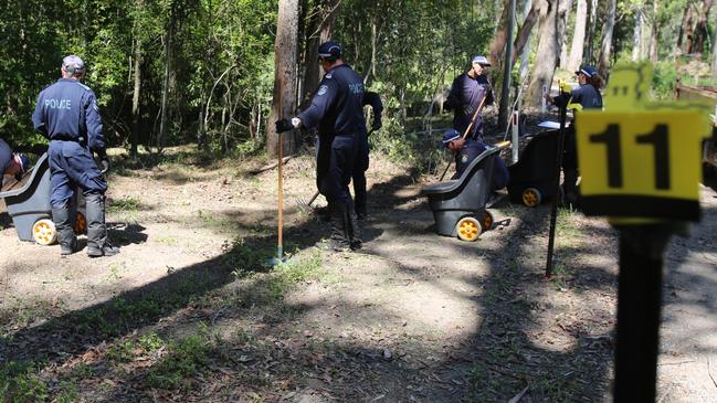 Shots from the William Tyrrell search. Picture: NSW Police