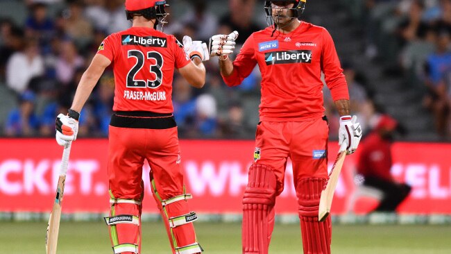 Jake Fraser-McGurk and Mohammad Nabi celebrate snapping a seven-game slide.