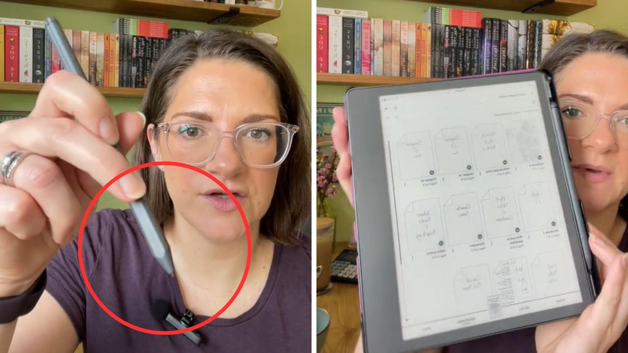 Amazon's latest Kindle Scribe. Picture: TikTok/alifischerauthor