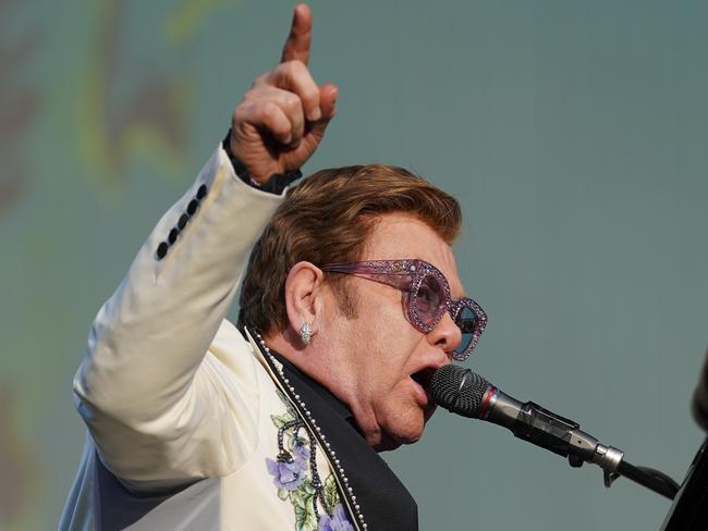 NAPIER, NEW ZEALAND - FEBRUARY 06: Elton John performs at Mission Estate on February 06, 2020 in Napier, New Zealand. (Photo by Kerry Marshall/Getty Images)