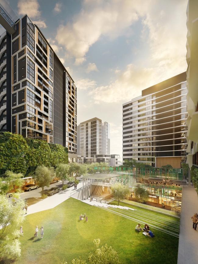 ROOM TO MOVE: An artist's impression of Pellicano and Perri projects $600 million masterplanned South City Square project at Woolloongabba.