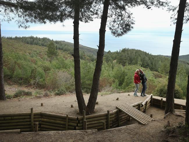 The NZ soldiers were buried by Turks after fierce fighting on August 6-8. Picture: Getty Images