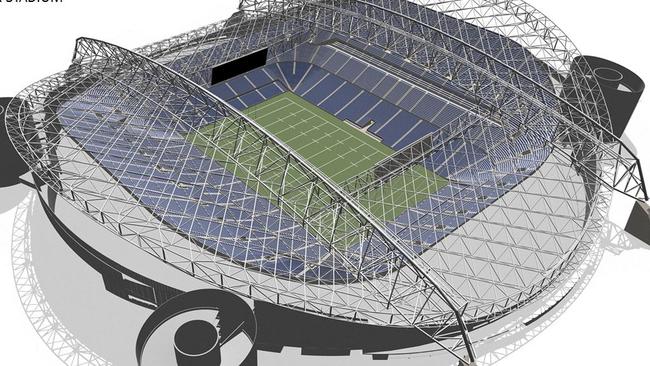An artist’s impression of the revamped rectangular ANZ Stadium.