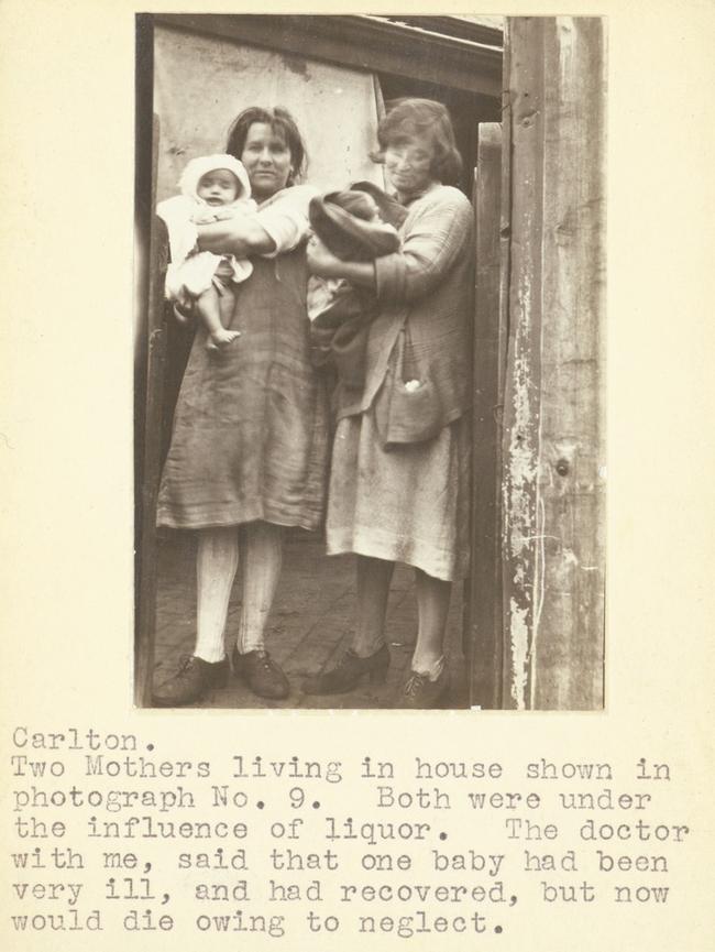 A sad tale of two Carlton mothers. Picture: F. Oswald Barnett collection, State Library of Victoria