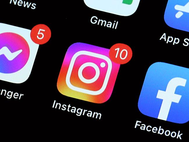 SYDNEY, AUSTRALIA - NewsWire Photos JANUARY 20, 2023: Editorial generic stock image of an iPhone with the popular apps: Instagram, Messenger and Facebook prominent on its home screen. Picture: NCA NewsWire / Nicholas Eagar