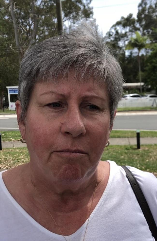 Andrea Bowden at pre-polling for the seat of Redlands.