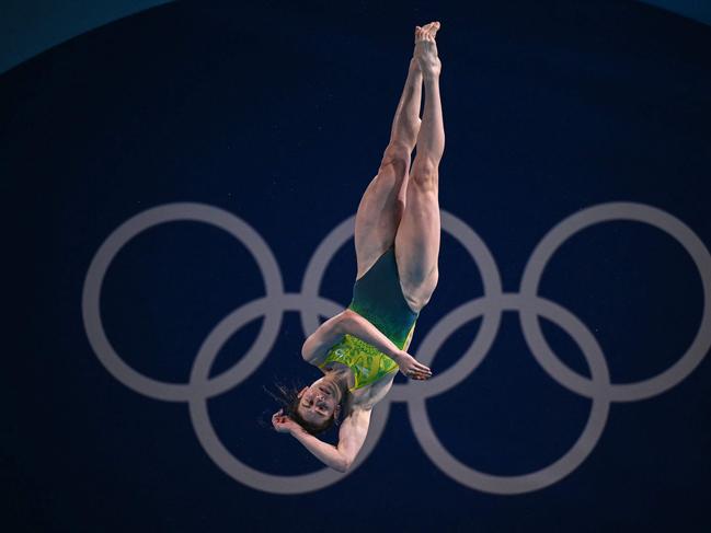 Maddison Keeney finished second in the semi-final. Picture: AFP