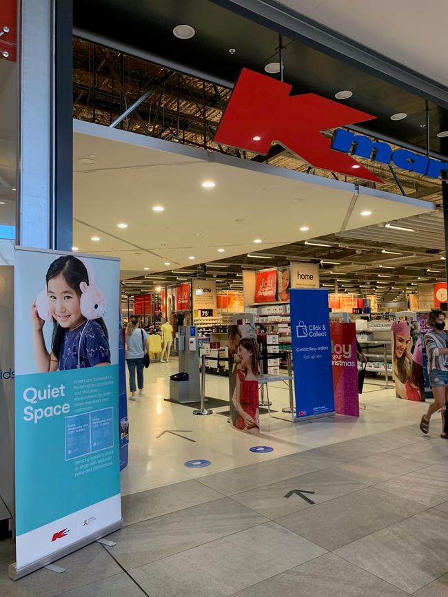 Kmart is introducing “low sensory” shopping at select stores. Picture: Kmart via NCA NewsWire