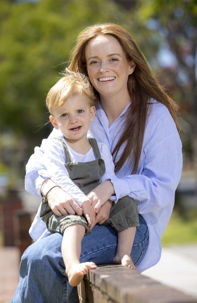 Mum Emma Jones and Sonny, 3. Picture: Wayne Taylor