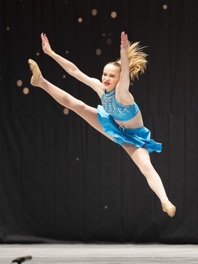 Southern Tasmanian Dancing Eisteddfod, Alice Szczerbanik (HDA) during the 12 Years Jazz Solo at Wrest Point. Picture: Chris Kidd