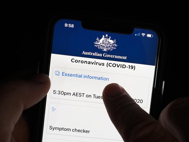 Prime Minister Scott Morrison says the app’s purpose is to track virus cases and halt community transmissions. Picture: AAP