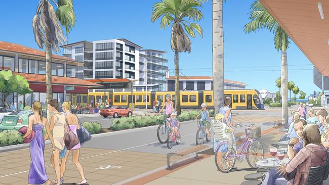 The tram extension was announced one year ago and has divided the community Picture: Supplied