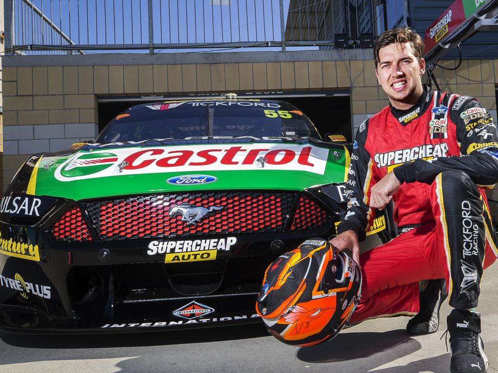 Chaz Mostert of Tickford racing at Symmons plains. PICTURE CHRIS KIDD