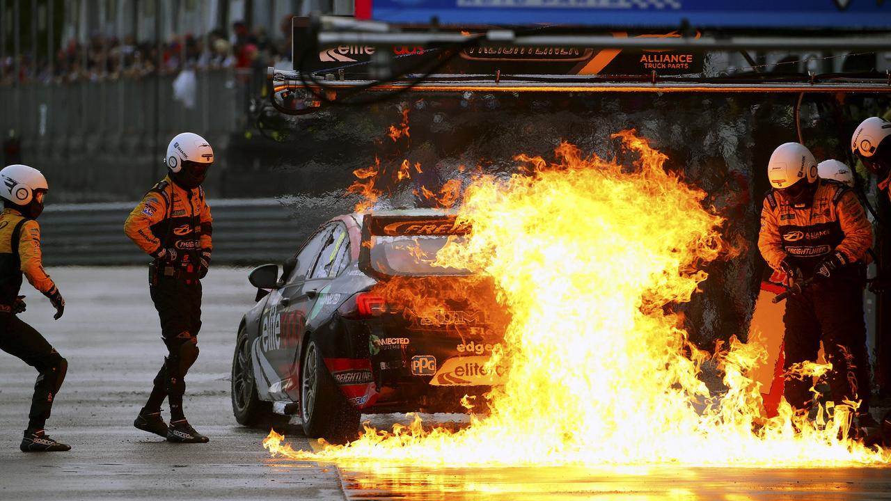 Ugly scenes in the Townsville pit lane for Brad Jones Racing.