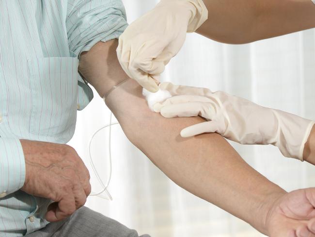 Generic photo - a man has a PSA blood test for prostate cancer. Picture: iStock