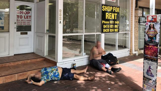 Traders and residents want the Hutt Street Centre relocated, blaming the behaviour of clients for the anti-social behaviour and increased vacancies on the retail strip. Picture: Hutt Street Residents’ Association.