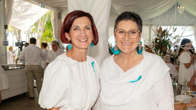 Nurse Chris Giannangelo and Nurse Rosie Stannard at the Touch of Teal Soiree for the Trudy Crowley Foundation at the Mantra at the Harbour on Friday, September 8. Picture: Michaela Harlow