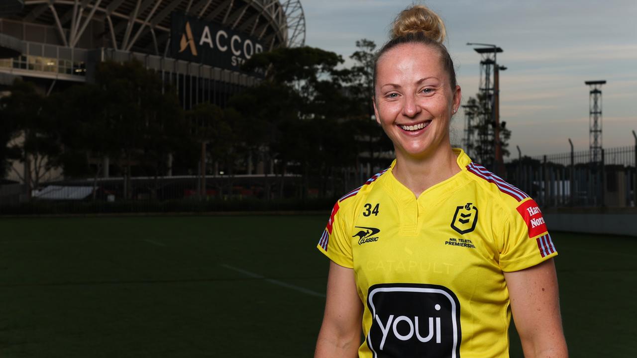 NRL referee Belinda Sharpe is a trailblazer. Picture: NRL Photos