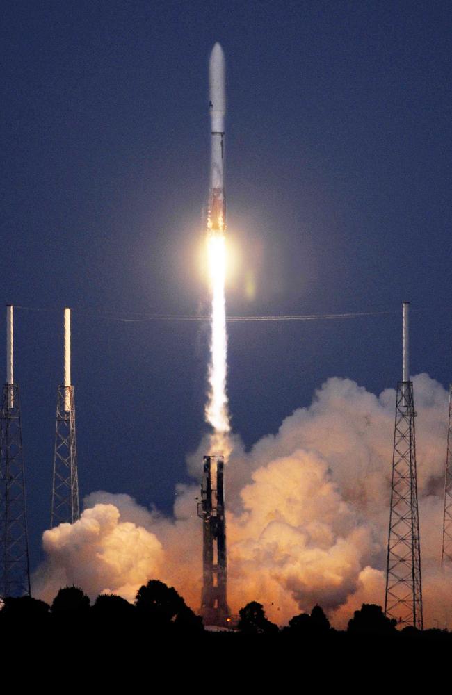 The X-37B Orbital Test vehicle is launched from atop a Atlas V Rocket at Cape Canaveral Air Force Station. Picture: AP