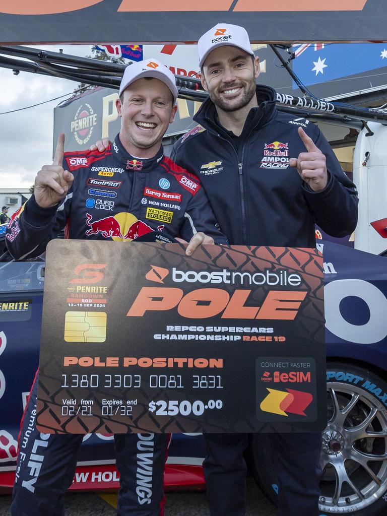 Will Brown and teammate Scott Pye will start from pole. Picture: Supplied