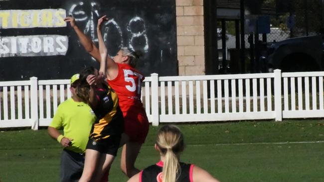 SWANS WOMEN SOAR: The Lismore Swans women's played a challenging match against the grafton Tigers to emerge victorious on MAY 8, 2021 . Photo: Adrian Etherson