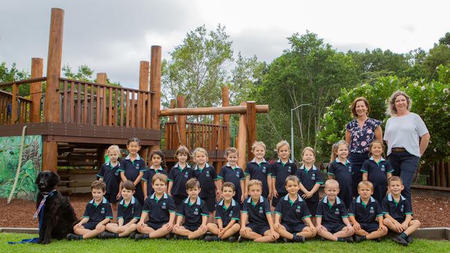 My First Year. Matthew Flinders Anglican College Prep A with Mrs Katherine Wainwright and Ms Michelle Gray. Picture: Contributed.
