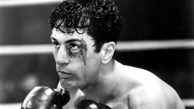  Actor Robert De Niro in scene from film "Raging Bull". 