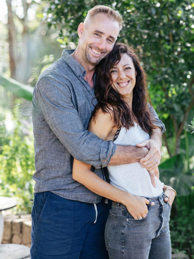 Owners Tristan and Kassia Grier at their restaurant Harvest Newrybar near Byron Bay. Picture: Elise Hassey/WISH