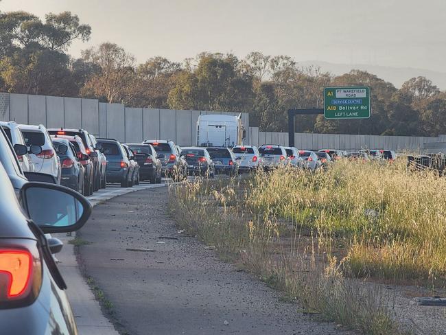 Delays on Bolivar Rd. Picture: Leah Smith