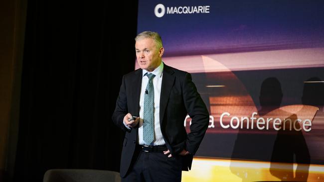 Santos CEO Kevin Gallagher lamented at the Macquarie conference that oil and gas companies were often excluded from the national energy transition conversation.